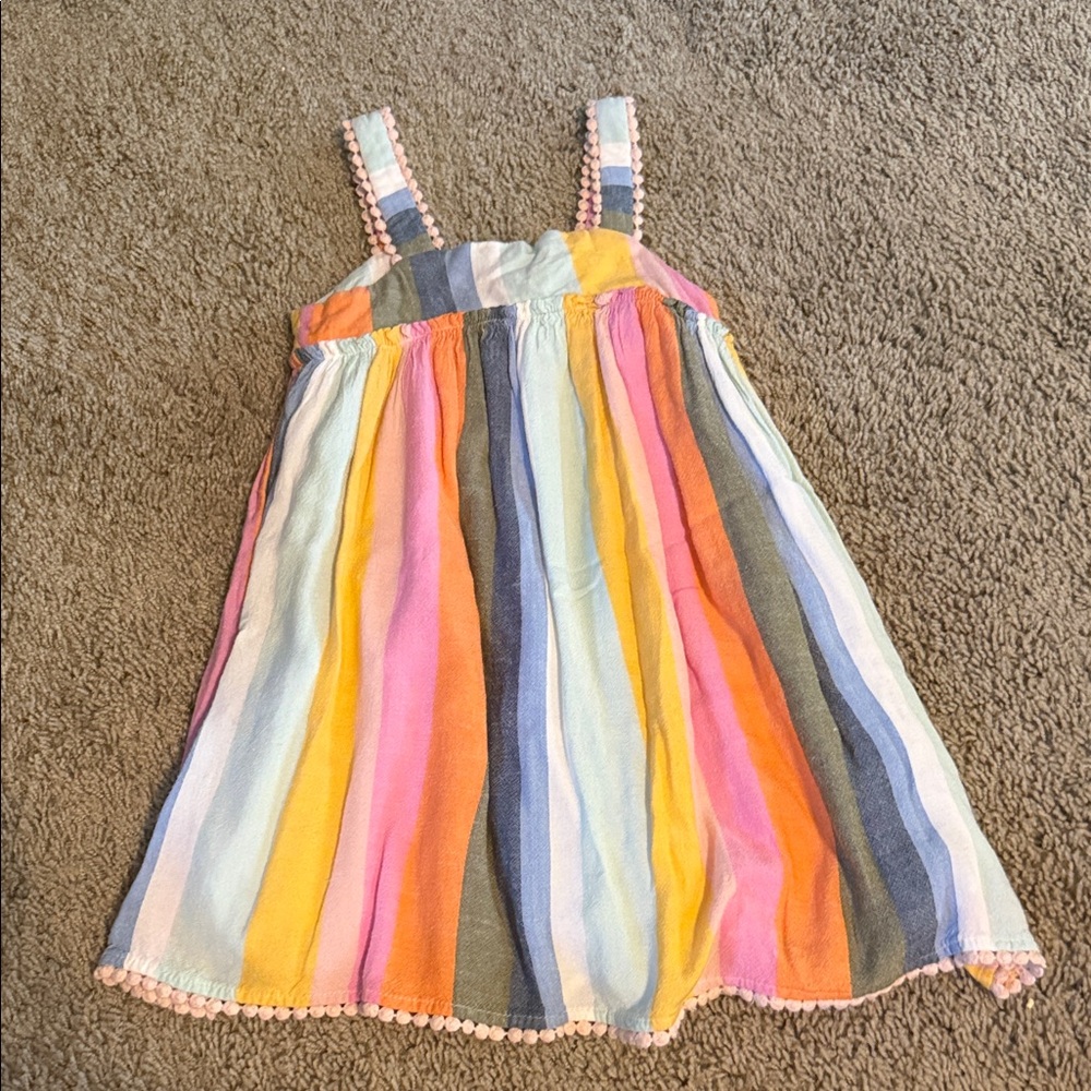 Girls' Multicolor Striped Sundress